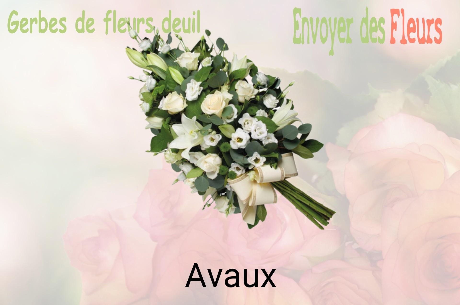 Gerbe de fleurs de deuil livrée à Avaux